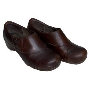 Dansko Brown Leather Clogs 39 / 9